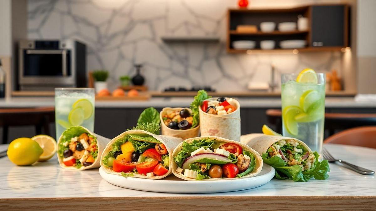 Benefícios das Receitas Saudáveis de Wraps para o Almoço